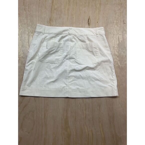 Vineyard Vines Corduroy Skirt Button Front “marshmallow”  Sz L Mini New! $128 - Picture 5 of 7